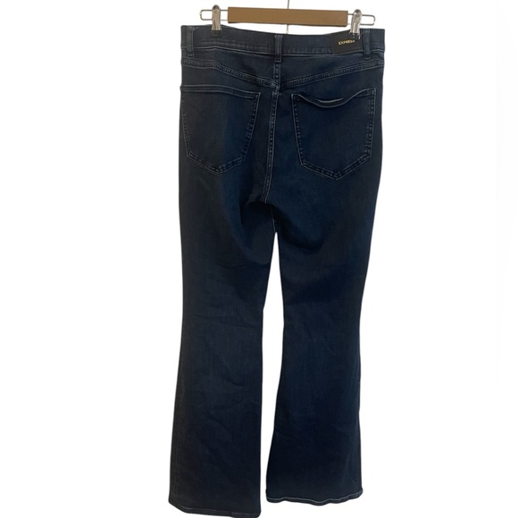 Express Womens Flare High Rise Stretch Hi Rise Jeans Size 10 R - Picture 2 of 13